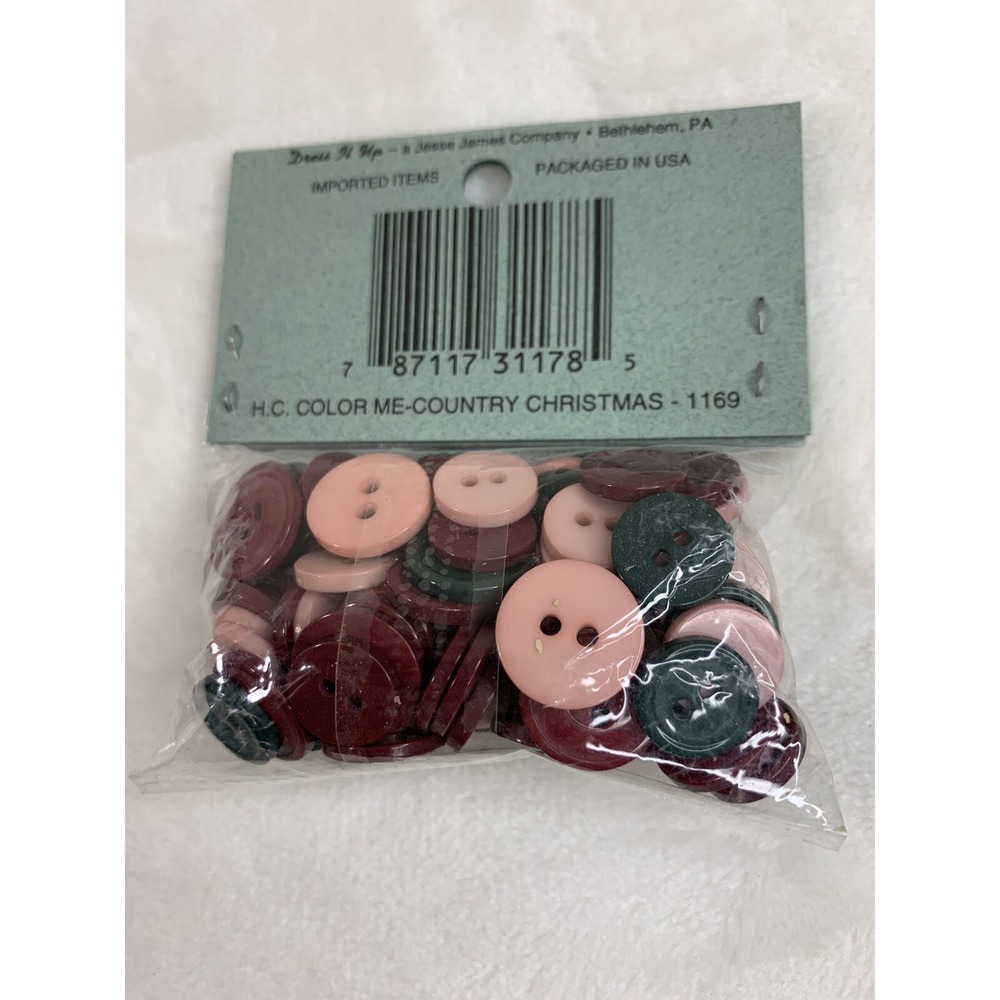 Dress It Up Multi Color Me Country Christmas Buttons 1169 Sewing Crafts NEW - Picture 8 of 12